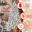 Arbre de Noël articulé à branches articulées avec lumières UL colorées et 21 pommes de pin naturelles-329658318
