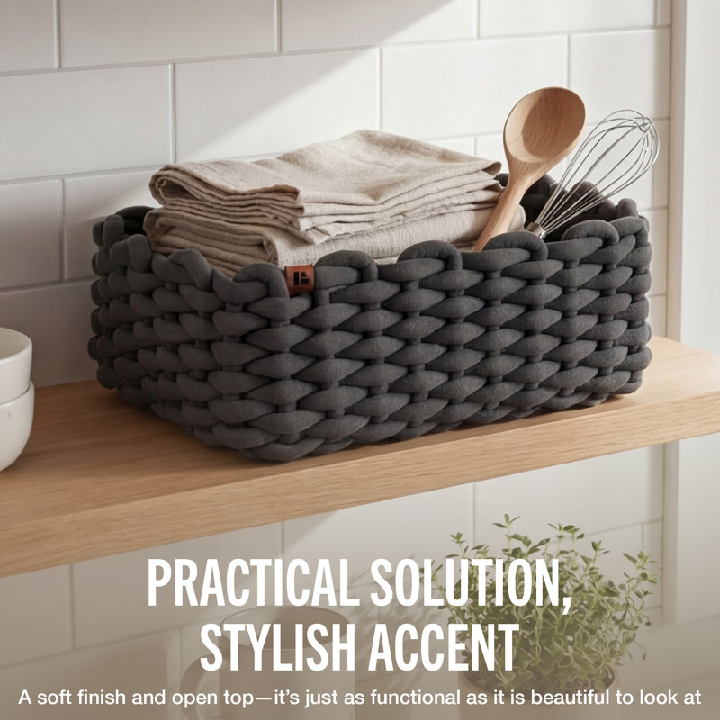 Panier de rangement Bigso, Gris, Medium