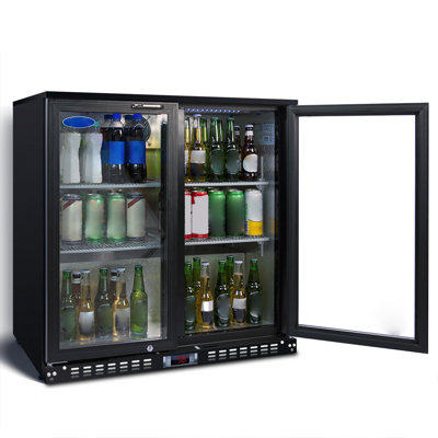 BASAT Dual Zone 35.4'' Freestanding 320 Bottle Wine & Beverage Refrigerator