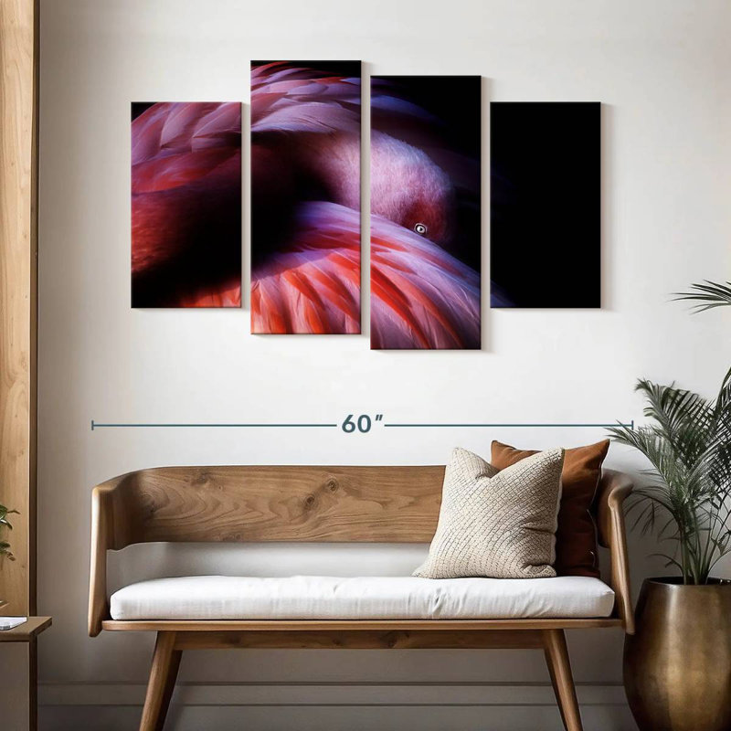 Brampt Gradient Flamingo, 32" H x 52" W