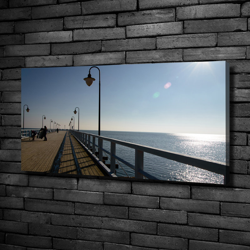 Pier In Gdynia - Wrapped Canvas Print