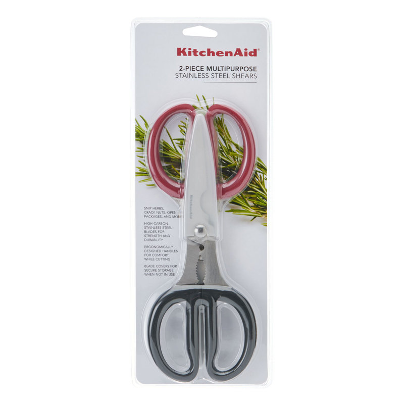 Kitchenaid Classic Multi-Purpose Shear Set, 2 Piece, Black/Red