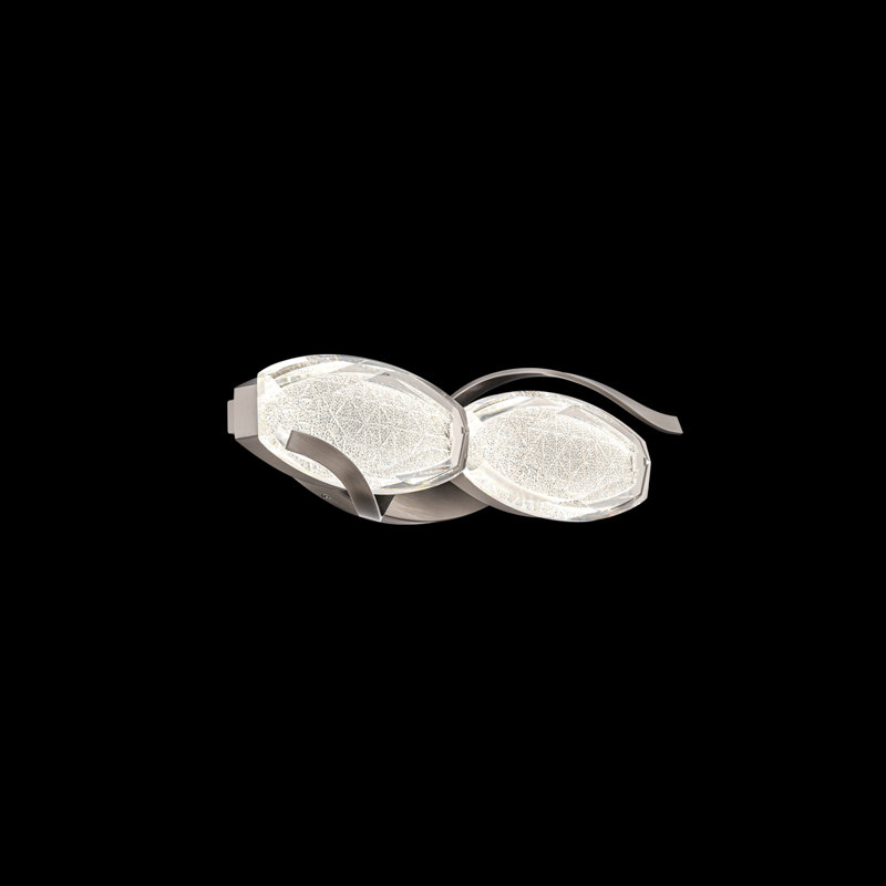 Bijoux 2 - Light LED Bath Bar, Brushed Nickel
