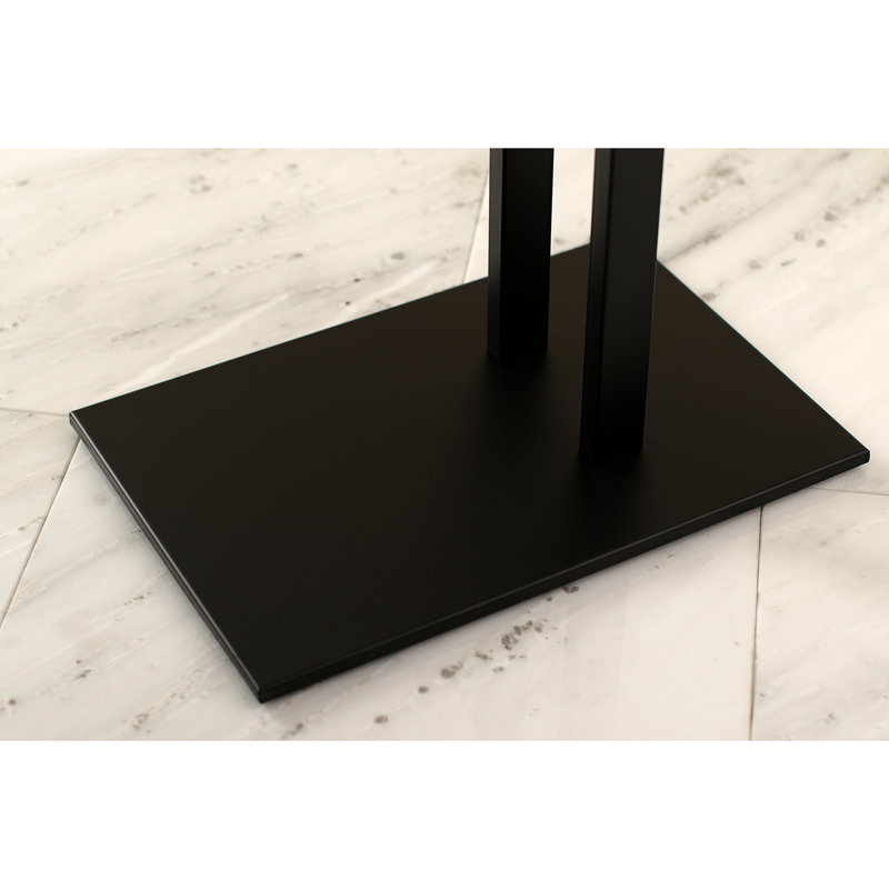 Kingston Brass Edenscape Freestanding Dual Towel Rack, Matte Black