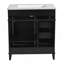 Meuble-lavabo de 30 pouces avec lavabo en céramique, tablette réglable, porte à fermeture en douceur et trois tiroirs à fermeture en douceur-543228251