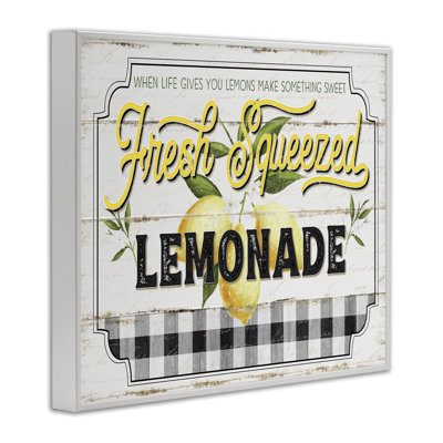 Charmante enseigne de limonade pressée et fraîche par Jennifer Pugh - impression