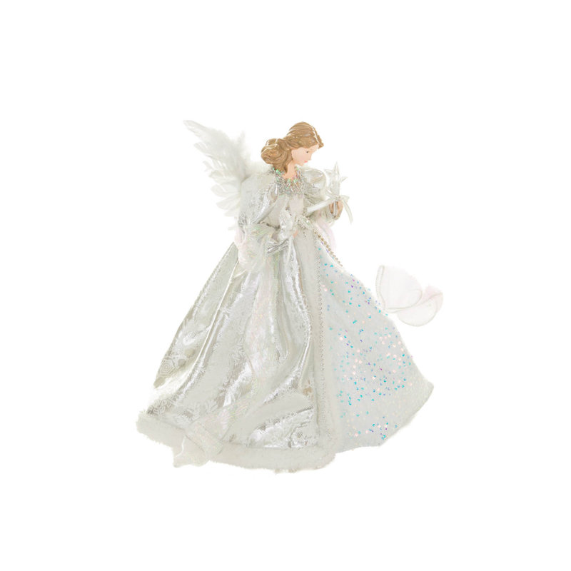 15'' Handmade Sequin Fabric Religious & Spiritual Lighted Tree Topper