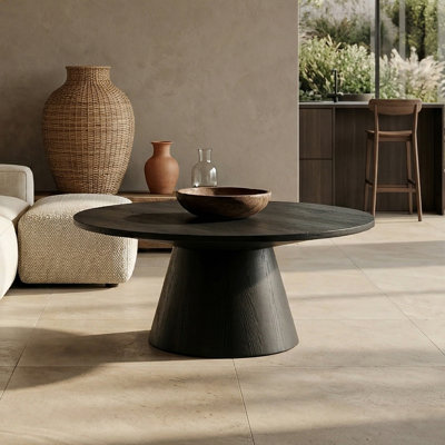 Astromeritis 36"W Round Pedestal Coffee Table