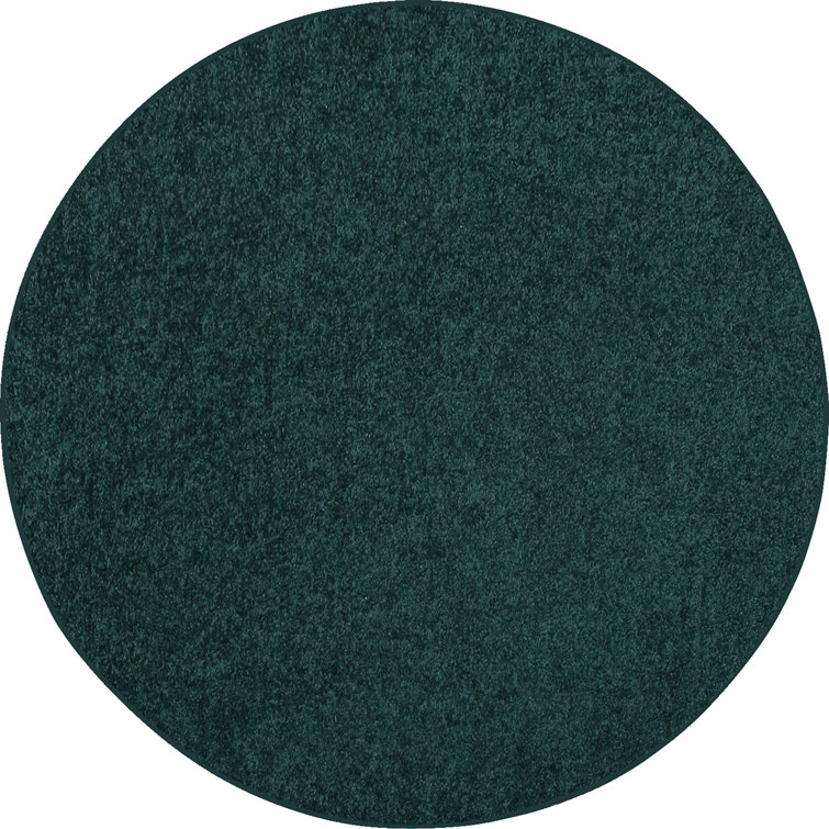 Tapis de couleur unie Ambiant Galaxy Way vert forêt