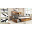 Platform Bed Frame With 4 Under‑Bed Storage Drawers, Storage Headboard With Pull Out Nightstands, Charging Station & Rgb Led Lights, No Box Spring Required-1139517462-1139706938