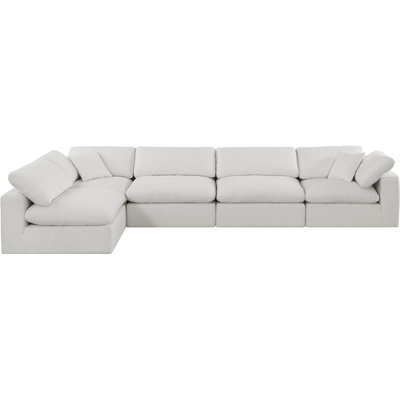 Ismelda Upholstered 158 " Linen L-Shaped Corner Sectional
