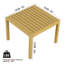 Holiday - Ensemble de meubles d'intérieur / extérieur 2 pièces 1 chaises et 1 table basse Matériau PP imperméable - Ensemble de conversation pour patio facile à assembler (jaune)-943815252