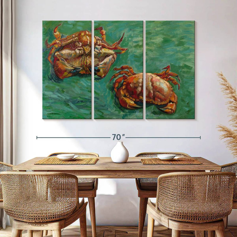 Brampt Two Crabs, 42" H x 65" W