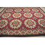 Tapis tissé à plat Vintage Rosuss de couleur framboise 9 pi 0 po x 12 pi 0 po Aubusson