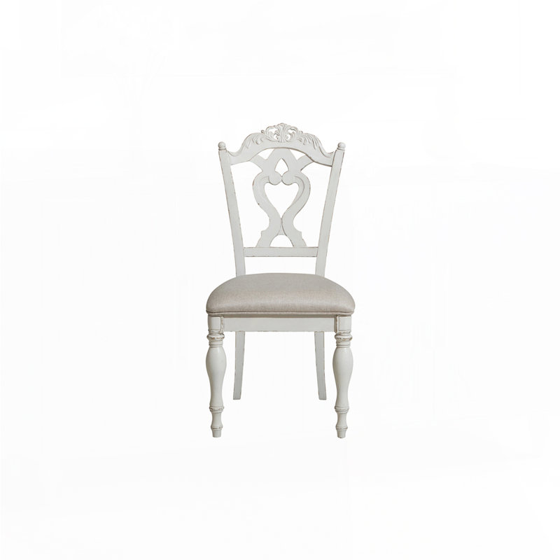 Chaise blanche antique 1pc