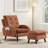 Upholstered Accent Chair And Ottoman, With 6 Level Adjustable Backrest-621201433