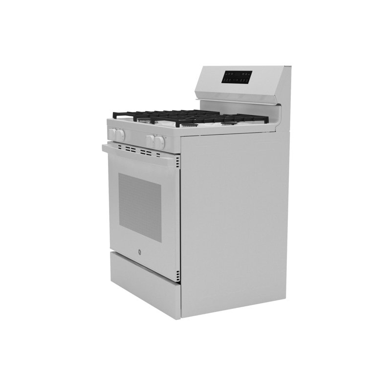 GE® 30" Free-Standing Gas Range, White