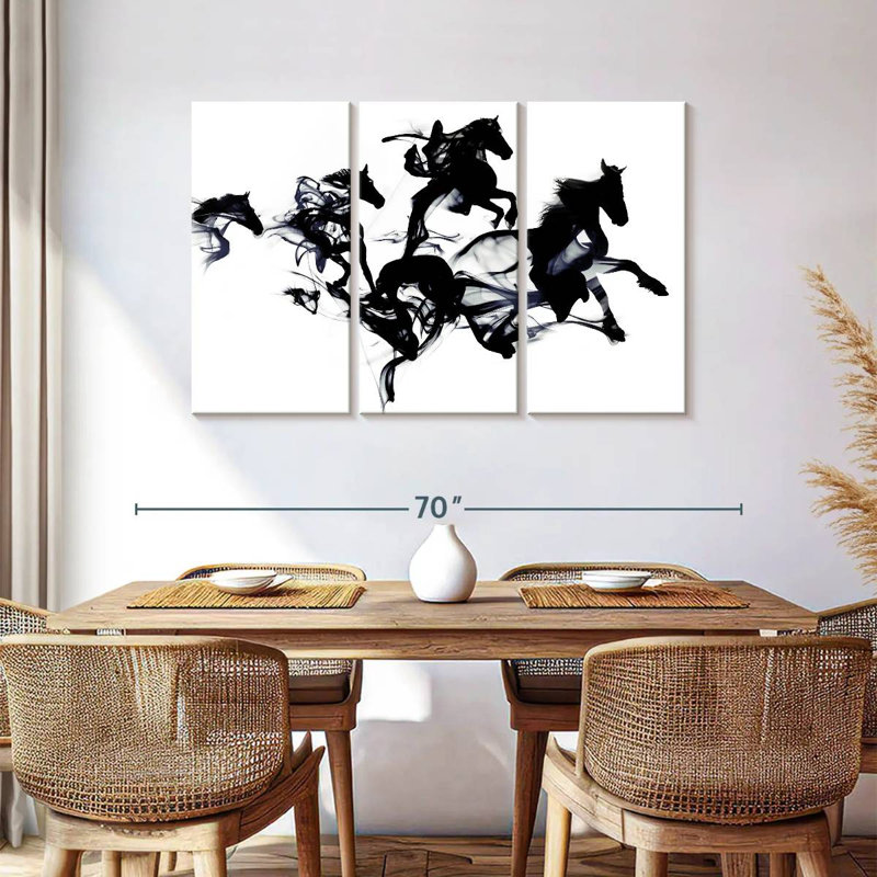Black Horses, 36" H x 57" W