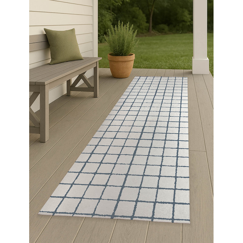 Rebar Non-Slip Outdoor Rug, Runner 2'6" x 8'