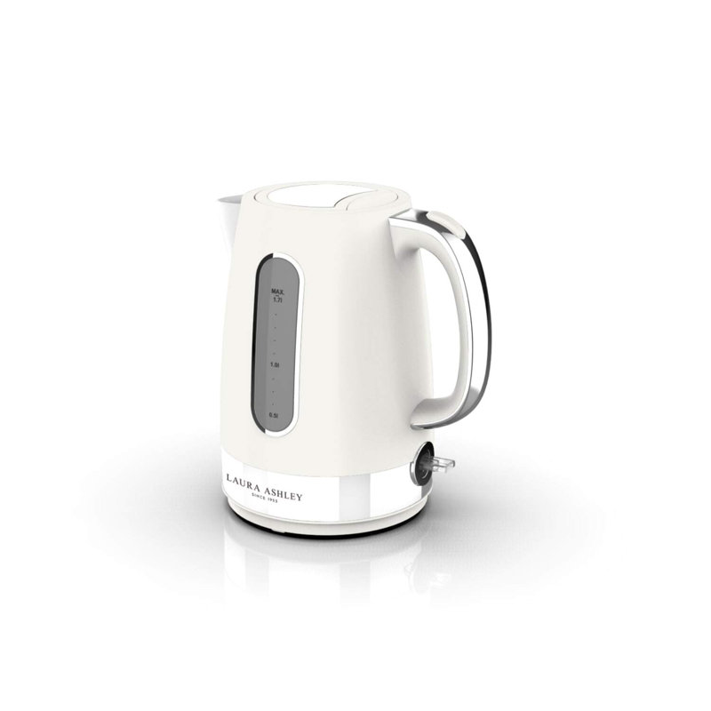 Laura Ashley 1.7L Jug Kettle Sage Leaf, Cotton White