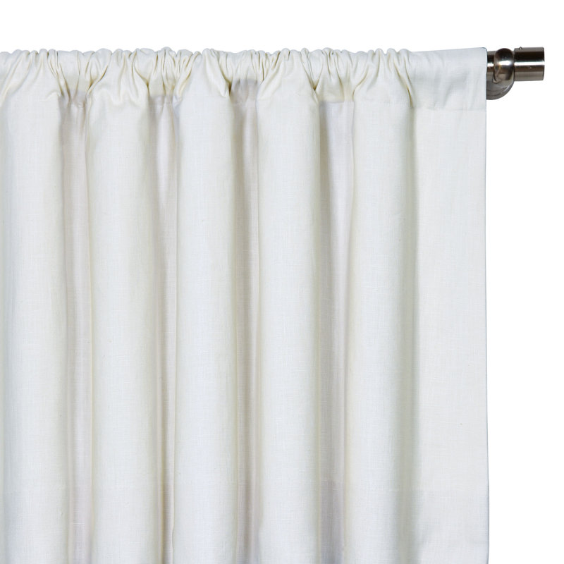 Panneau de rideau obscurcissant avec passe-tringle Breeze, L 48 po x L 96 po, Blanc