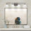 Barre d'éclairage de salle de bain 4 lumières Aleighsha avec verre tourbillon onyx de 6,25 po