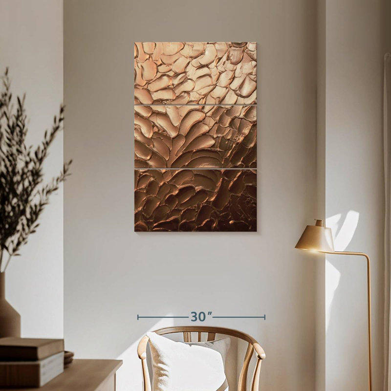 Avery Metallic Copper, 65" H x 42" W