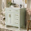 Meuble-lavabo élégant avec rangement de pointe et lavabo de qualité