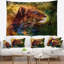 Tapisserie lion cub réfléchie Animal-28482518