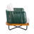 Dominic Outdoor Acacia Wood Rope Woven Club Chairs-741506692-741506695