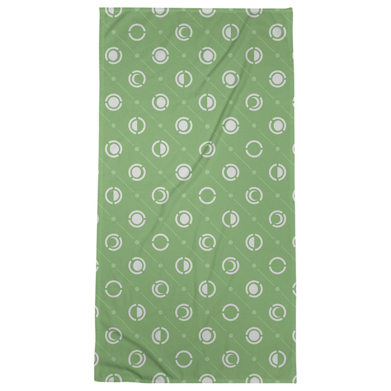 Serviette de bain Classic, Vert foncé / gris clair