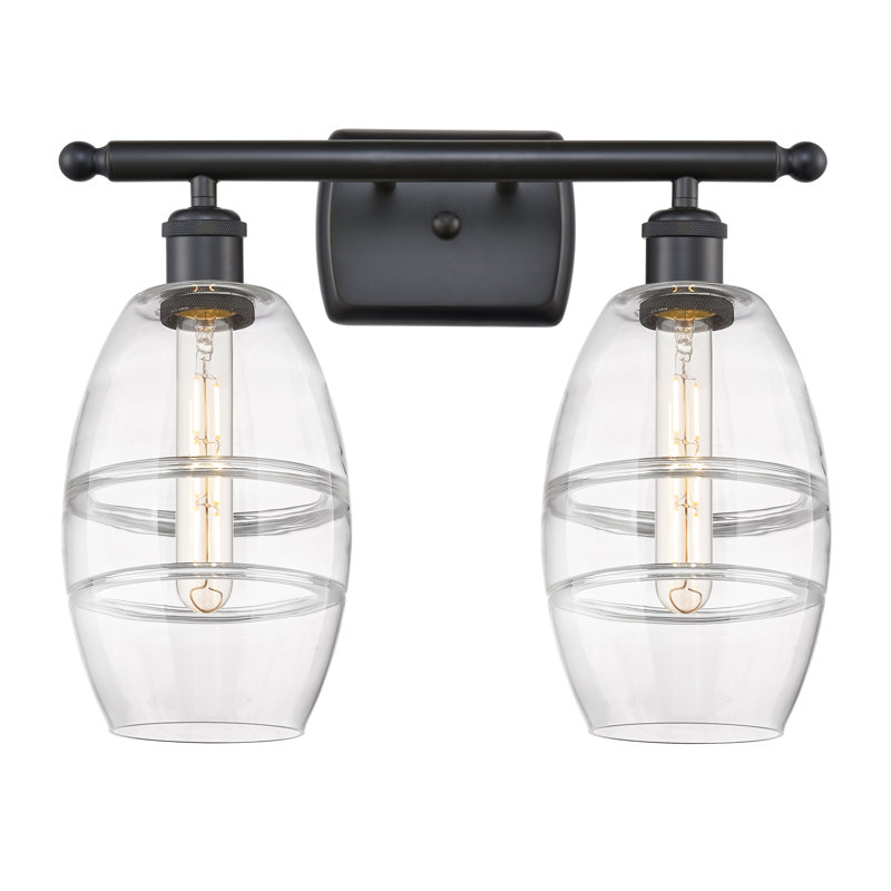 Bettylou 2 - Light Dimmable Vanity Light, Clear, Matte Black