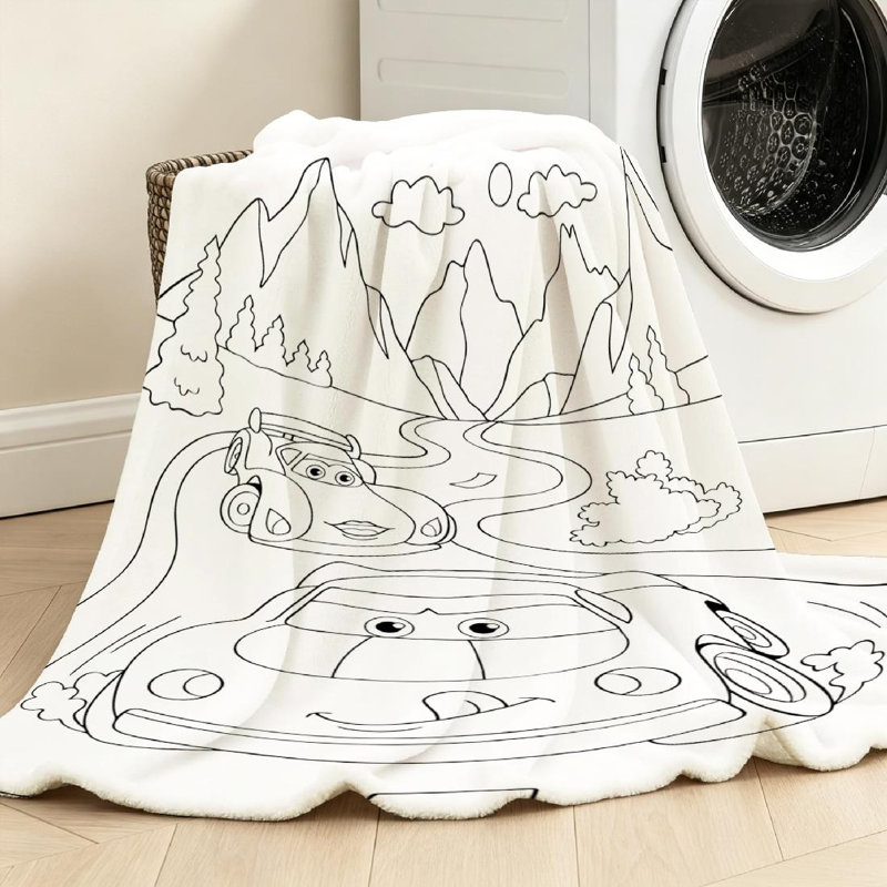 Jeté en flanelle bleue ultra douce, Jeté 30 po x 40 po