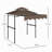 Outdoor Grill Gazebo 8' X 5'  Gazebo Shelter With Side Awning-126693433