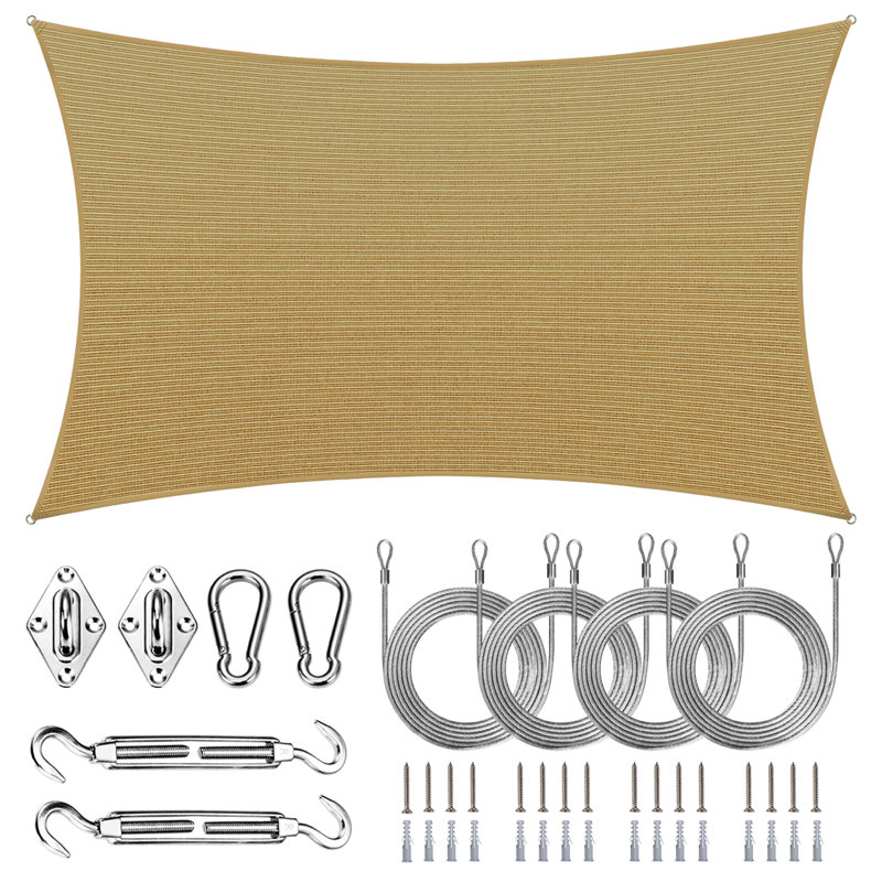 Toile d'ombrage rectangulaire Royal, Beige sable, 10' x 8'