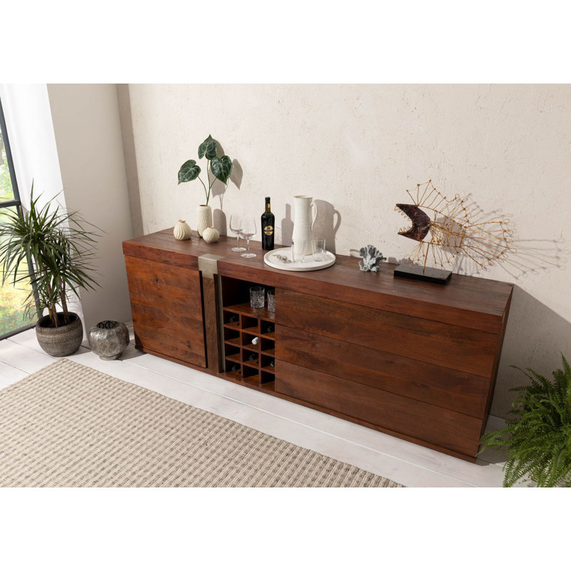 Amsterdam 215cm Solid Wood Sideboard