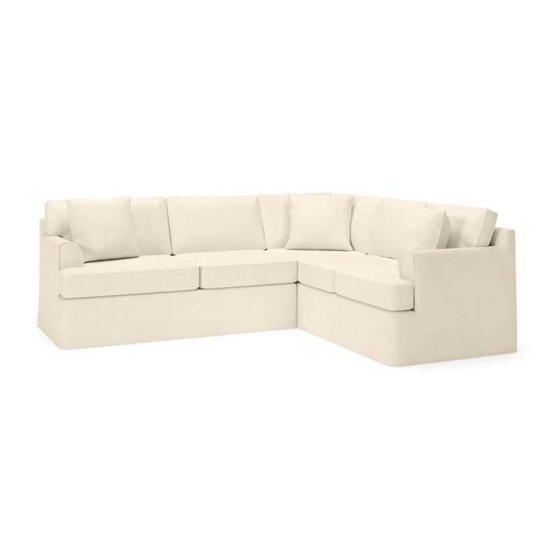 Canapé modulaire 2 pièces Conradina, Orienté à droite, Bayou toile naturelle