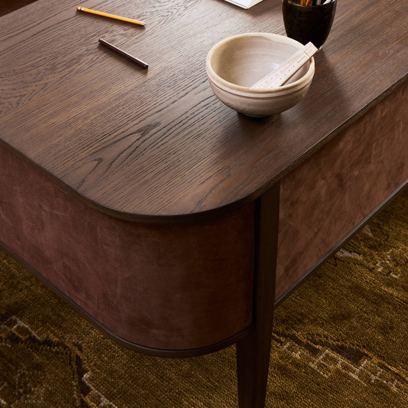 Mikeal Solid Wood Writing Desk