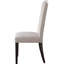 Chaises à dossier en lin beige rustique pour salle à manger de 2