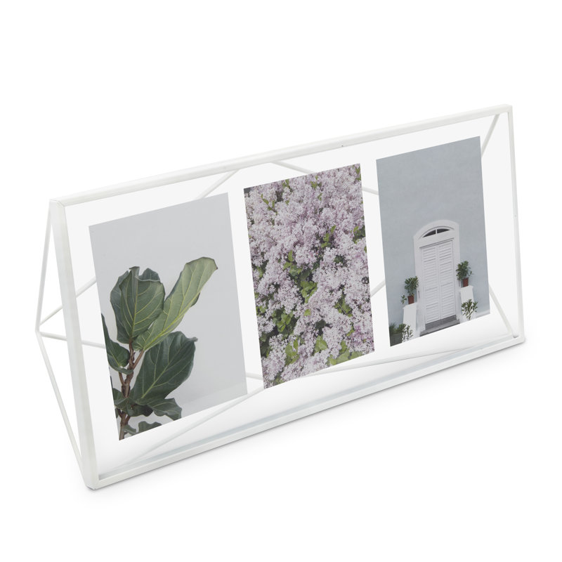 Black Geometric Wire Floating Picture Frame, 20x20