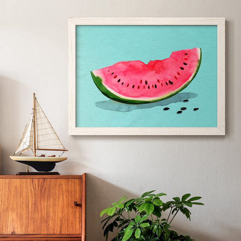 Summer Watermelon II, reproduction d'art sur toile, Blanc, H 14 po x l 20 po x P 1,5 po