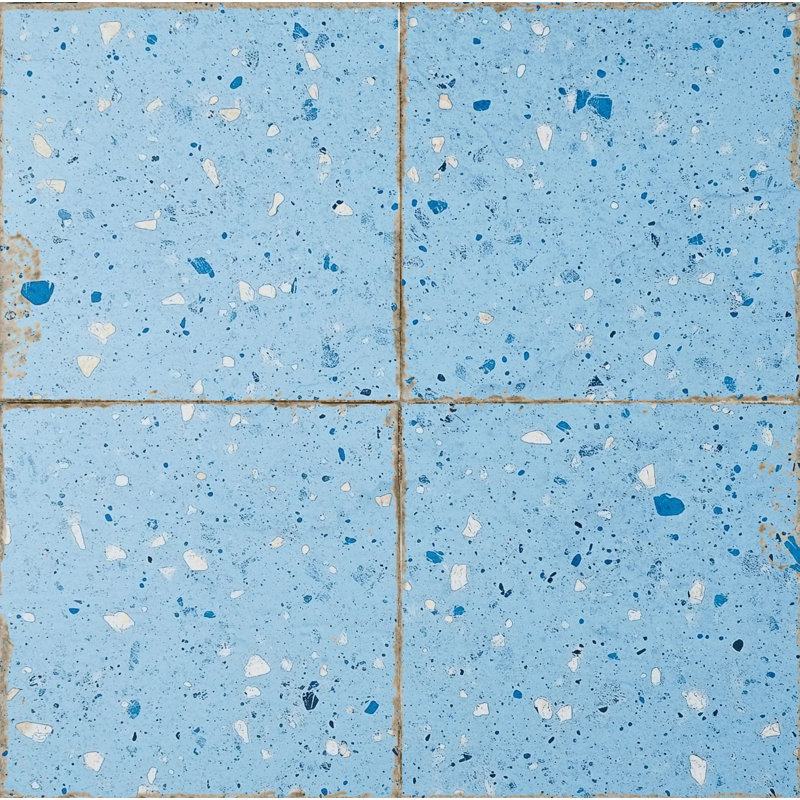 No Subject Wall Decal, Light Blue Terrazzo