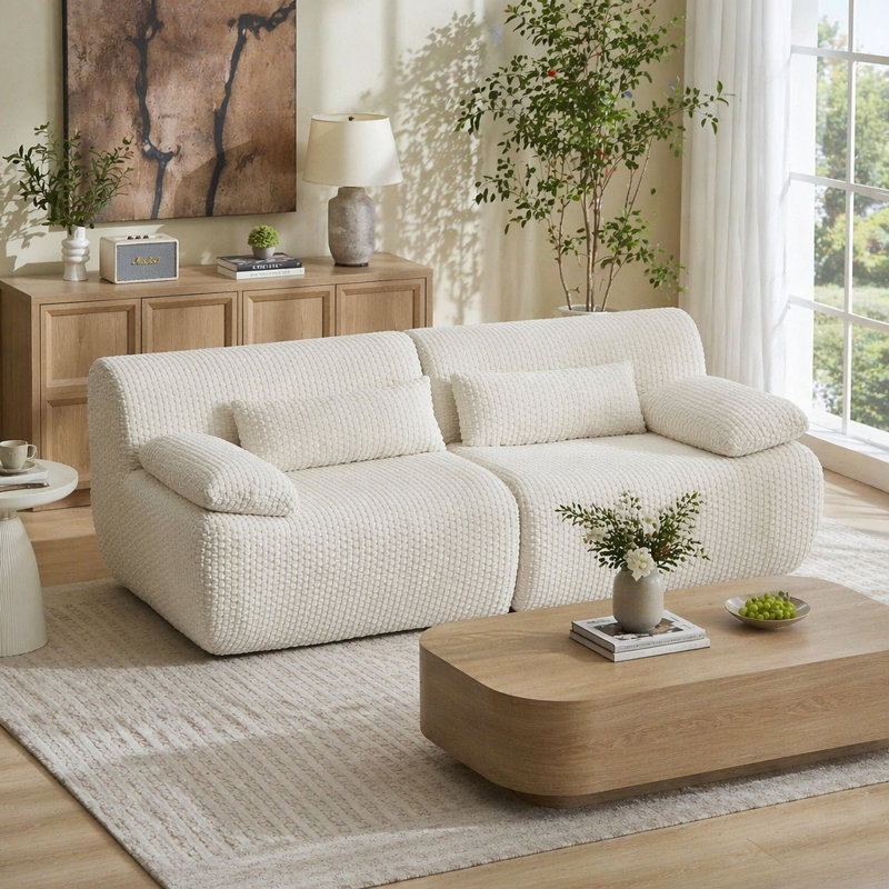 Loveseat Sofa, Cream