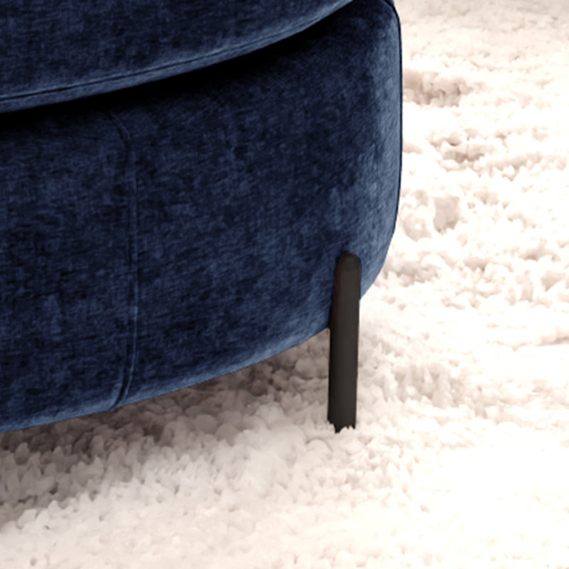 Repose-pieds en chenille avec rangement, Marine