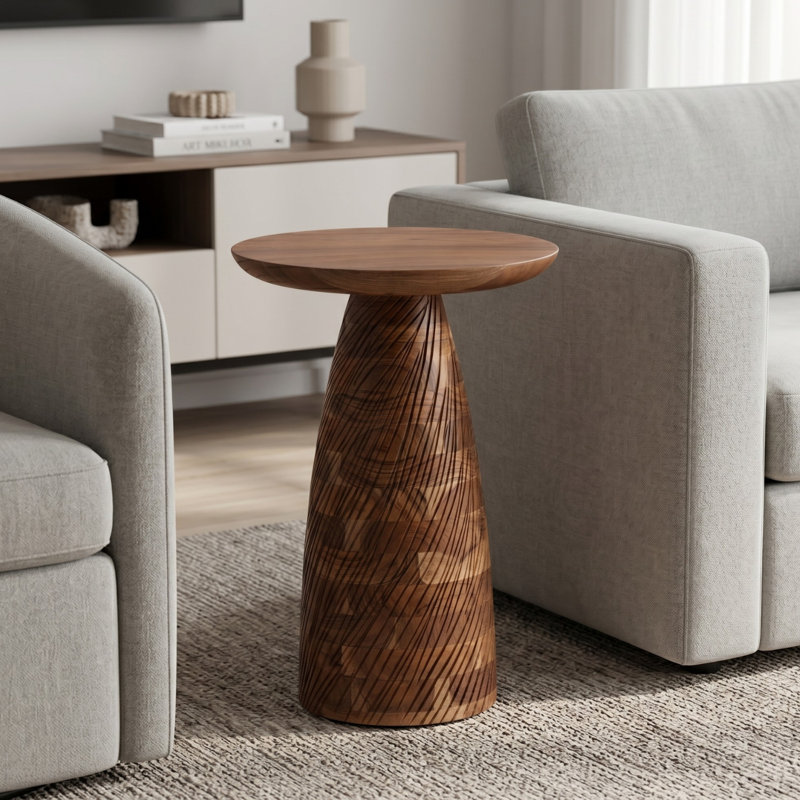 Table basse Mid-Century Farm Cottagecore, Naturel