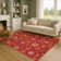 Premium Machine Washable Ingrassellino AMF1823 Stars and Snowflakes Holiday Rug