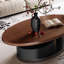 Light luxury oval coffee table living room-105887803