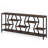 70.9" Industrial Sofa Console Table With 4 Tier Wood Storage Shelves For Hallway, Living Room, Foyer