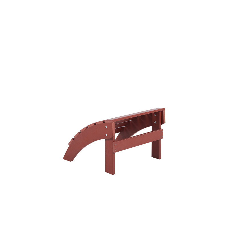 Jaelyn Outdoor Ottoman, Red