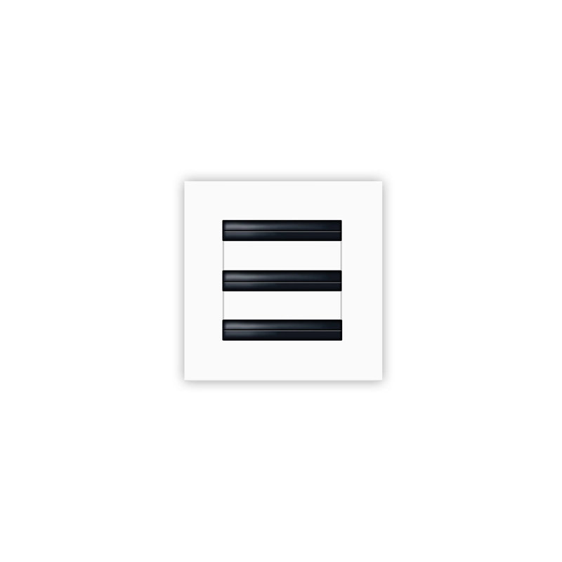 Buildmart - Couvercle d'évent AC moderne 6 x 6 - Diffuseur à fente linéaire standard - Grille de registre / Taille: H 2 po x l 6 po x L 6 po